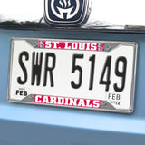 Fanmats St. Louis Cardinals Chrome Metal License Plate Frame, 6.25" x 12.25"