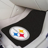 Fanmats Pittsburgh Steelers Front Carpet Car Mat Set - 2 Pieces Fan Gear NFL Pittsburgh Steelers