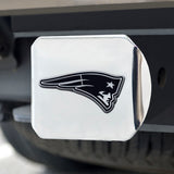 Fanmats New England Patriots Chrome Metal Hitch Cover with Chrome Metal 3D Emblem