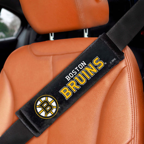 Fanmats Boston Bruins Embroidered Seatbelt Pad - 2 Pieces Fan Gear NHL Boston Bruins