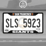 Fanmats San Francisco Giants Metal License Plate Frame Black Finish