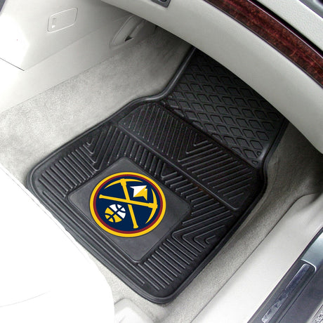 Fanmats Denver Nuggets Heavy Duty Car Mat Set - 2 Pieces Fan Gear NBA Denver Nuggets