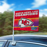 Fanmats Kansas City Chiefs Super Bowl LVII Car Flag