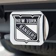 Fanmats New York Rangers Chrome Metal Hitch Cover with Chrome Metal 3D Emblem Fan Gear NHL New York Rangers