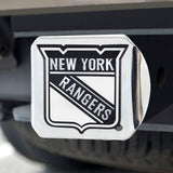 Fanmats New York Rangers Chrome Metal Hitch Cover with Chrome Metal 3D Emblem Fan Gear NHL New York Rangers