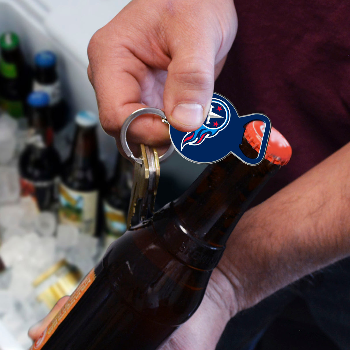 Fanmats Tennessee Titans Keychain Bottle Opener Fan Gear NFL Tennessee Titans