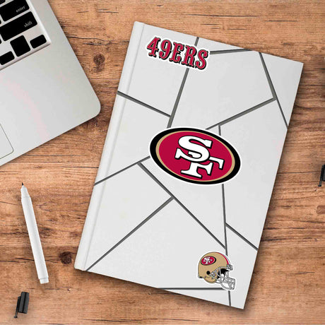 Fanmats San Francisco 49ers 3 Piece Decal Sticker Set Fan Gear NFL San Francisco 49ers