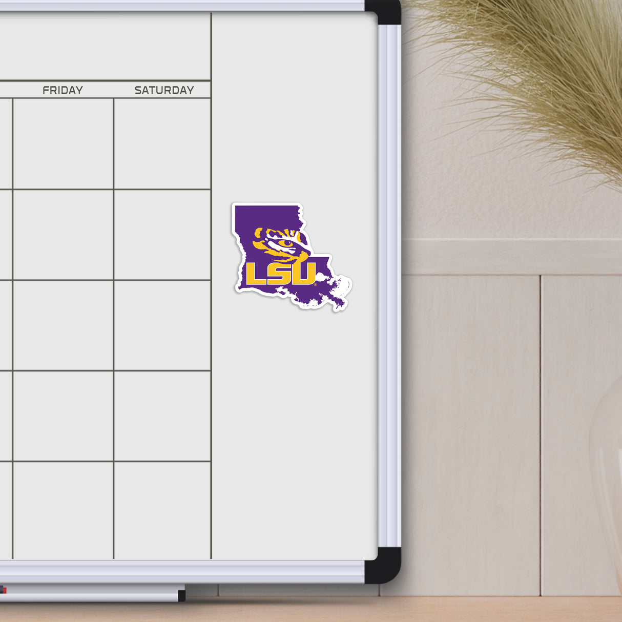 Fanmats LSU Tigers Team State Shape Decal Sticker