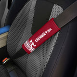 Fanmats Alabama Crimson Tide Team Color Rally Seatbelt Pad - 2 Pieces Fan Gear NCAA Alabama Crimson Tide