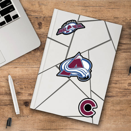 Fanmats Colorado Avalanche 3 Piece Decal Sticker Set Fan Gear NHL Colorado Avalanche
