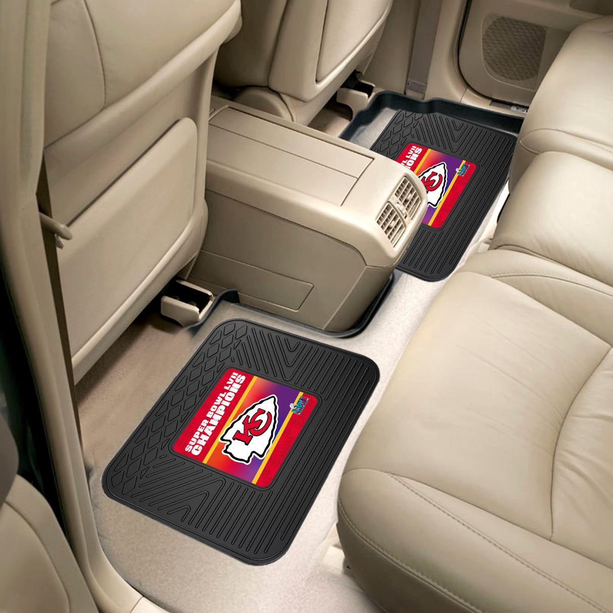 Fanmats Kansas City Chiefs Super Bowl LVII 2 Utility Mats Fan Gear NFL Kansas City Chiefs