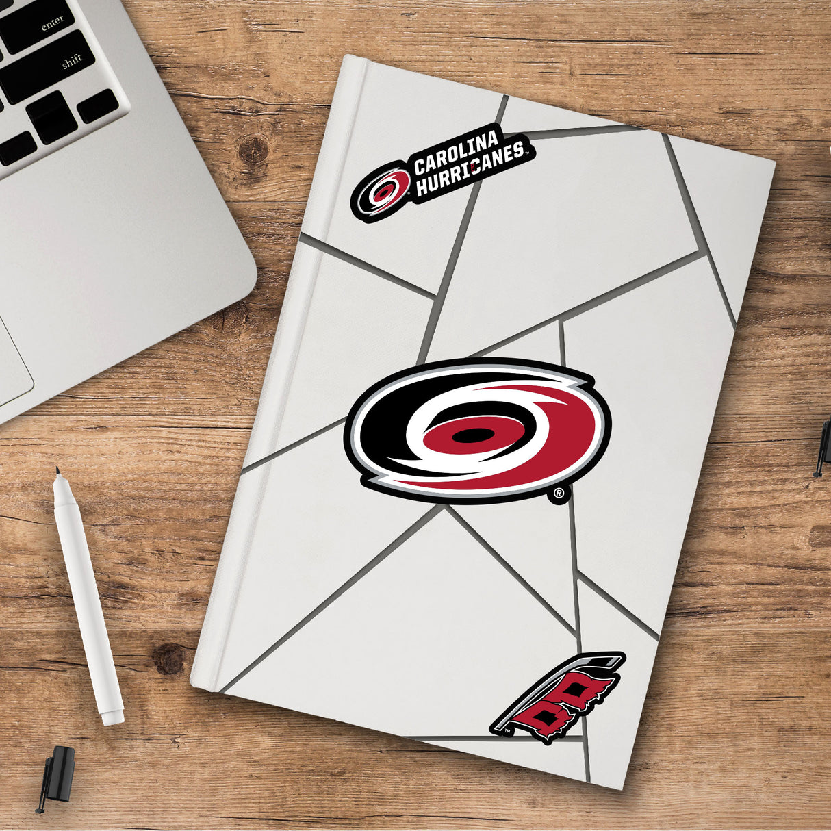 Fanmats Carolina Hurricanes 3 Piece Decal Sticker Set