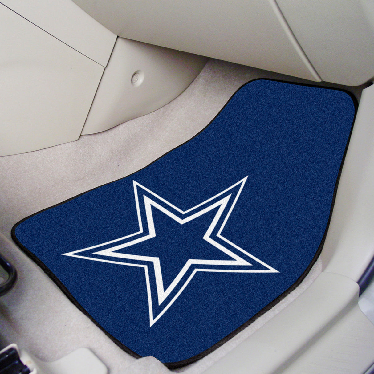 Fanmats Dallas Cowboys Front Carpet Car Mat Set - 2 Pieces Fan Gear NFL Dallas Cowboys