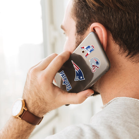 Fanmats New England Patriots 12 Count Mini Decal Sticker Pack Fan Gear NFL New England Patriots