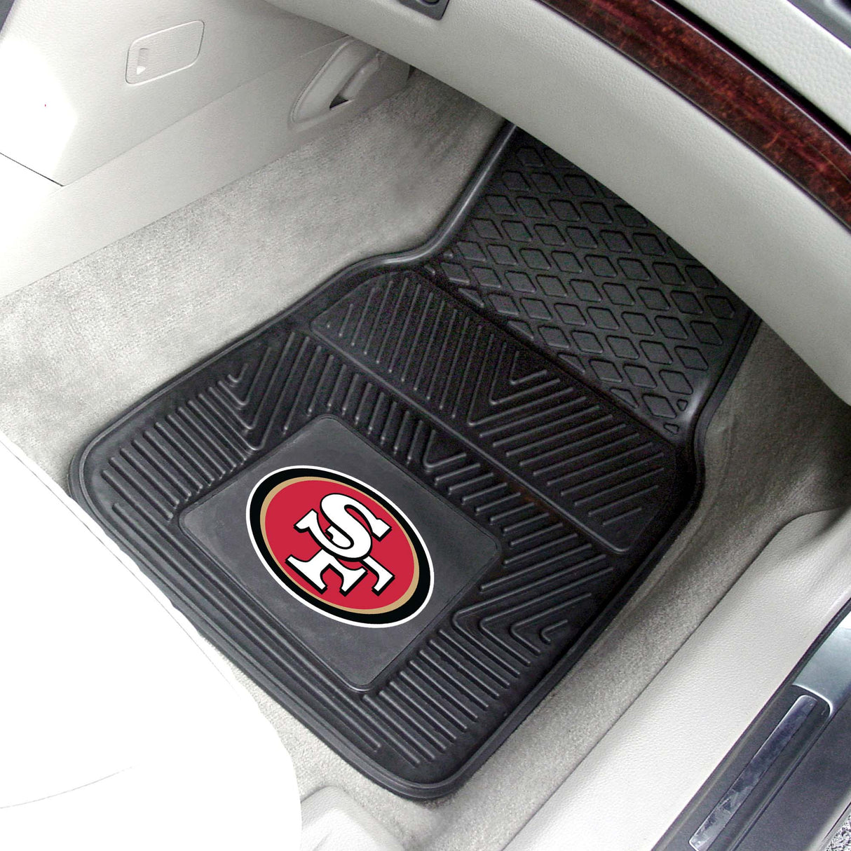 Fanmats San Francisco 49ers Heavy Duty Car Mat Set - 2 Pieces Fan Gear NFL San Francisco 49ers