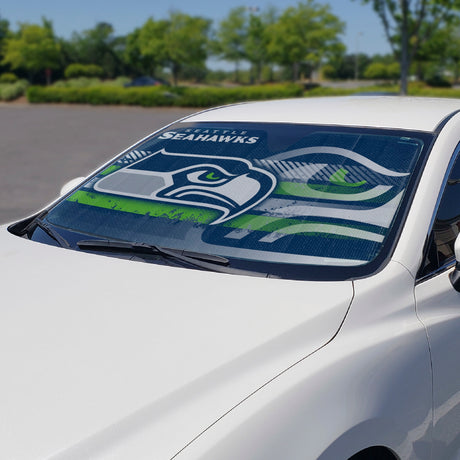 Fanmats Seattle Seahawks Windshield Sun Shade Fan Gear NFL Seattle Seahawks