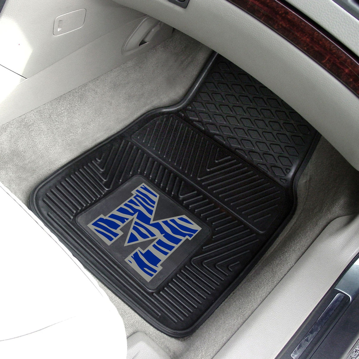 Fanmats Memphis Tigers Heavy Duty Car Mat Set - 2 Pieces Fan Gear NCAA Memphis Tigers