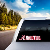 Fanmats Alabama Crimson Tide 2 Piece Team Slogan Decal Sticker Set Fan Gear NCAA Alabama Crimson Tide