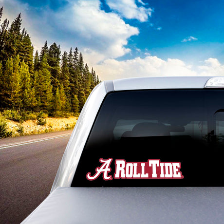 Fanmats Alabama Crimson Tide 2 Piece Team Slogan Decal Sticker Set Fan Gear NCAA Alabama Crimson Tide