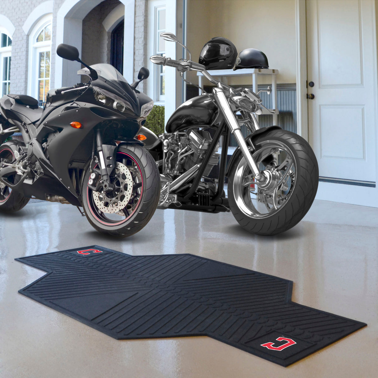 Fanmats Cleveland Guardians Motorcycle Mat