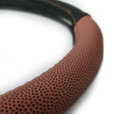 Fanmats Green Bay Packers Football Grip Steering Wheel Cover 15" Diameter