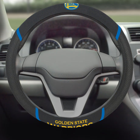 Fanmats Golden State Warriors Embroidered Steering Wheel Cover Fan Gear NBA Golden State Warriors