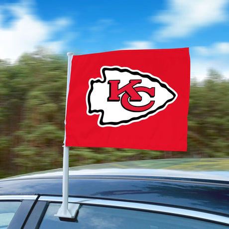 Fanmats Kansas City Chiefs Car Flag Large 1pc 11" x 14" Fan Gear NFL Kansas City Chiefs