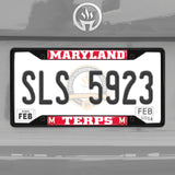 Fanmats Maryland Terrapins Metal License Plate Frame Black Finish Fan Gear NCAA Maryland Terrapins