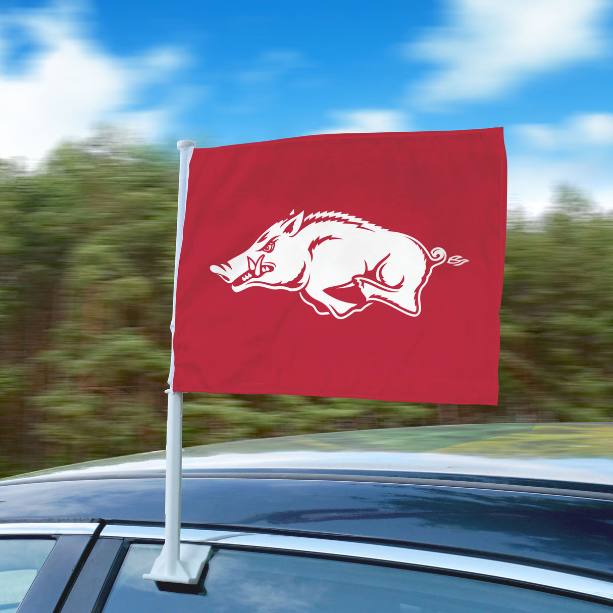 Fanmats Arkansas Razorbacks Car Flag Large 1pc 11" x 14" Fan Gear NCAA Arkansas Razorbacks