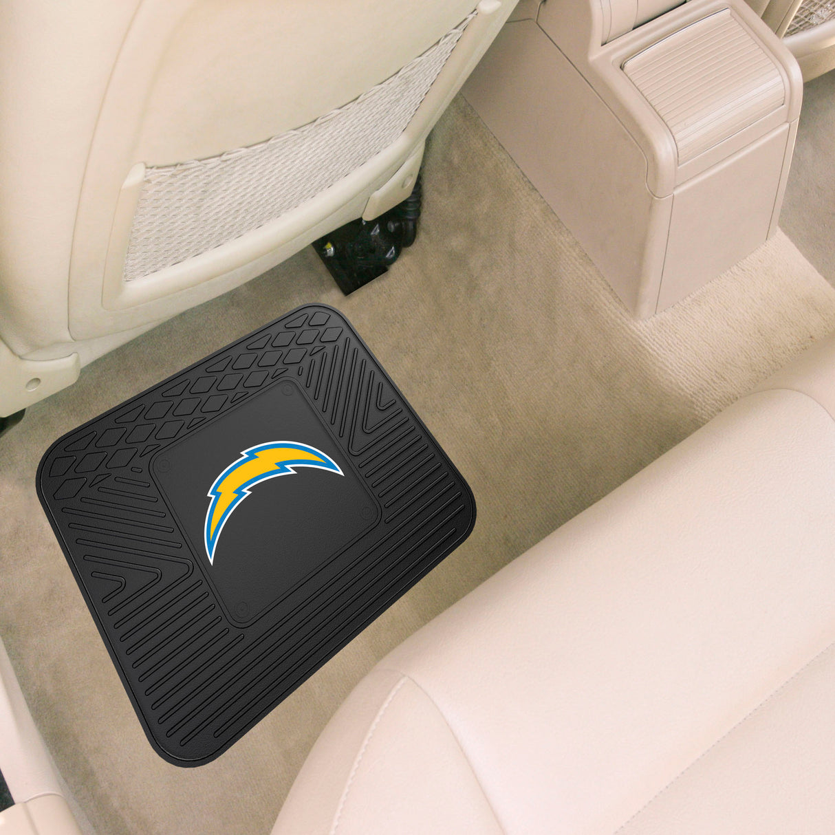 Fanmats Los Angeles Chargers Back Seat Car Utility Mat - 14" x 17"
