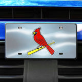 Fanmats St. Louis Cardinals 3D Stainless Steel License Plate