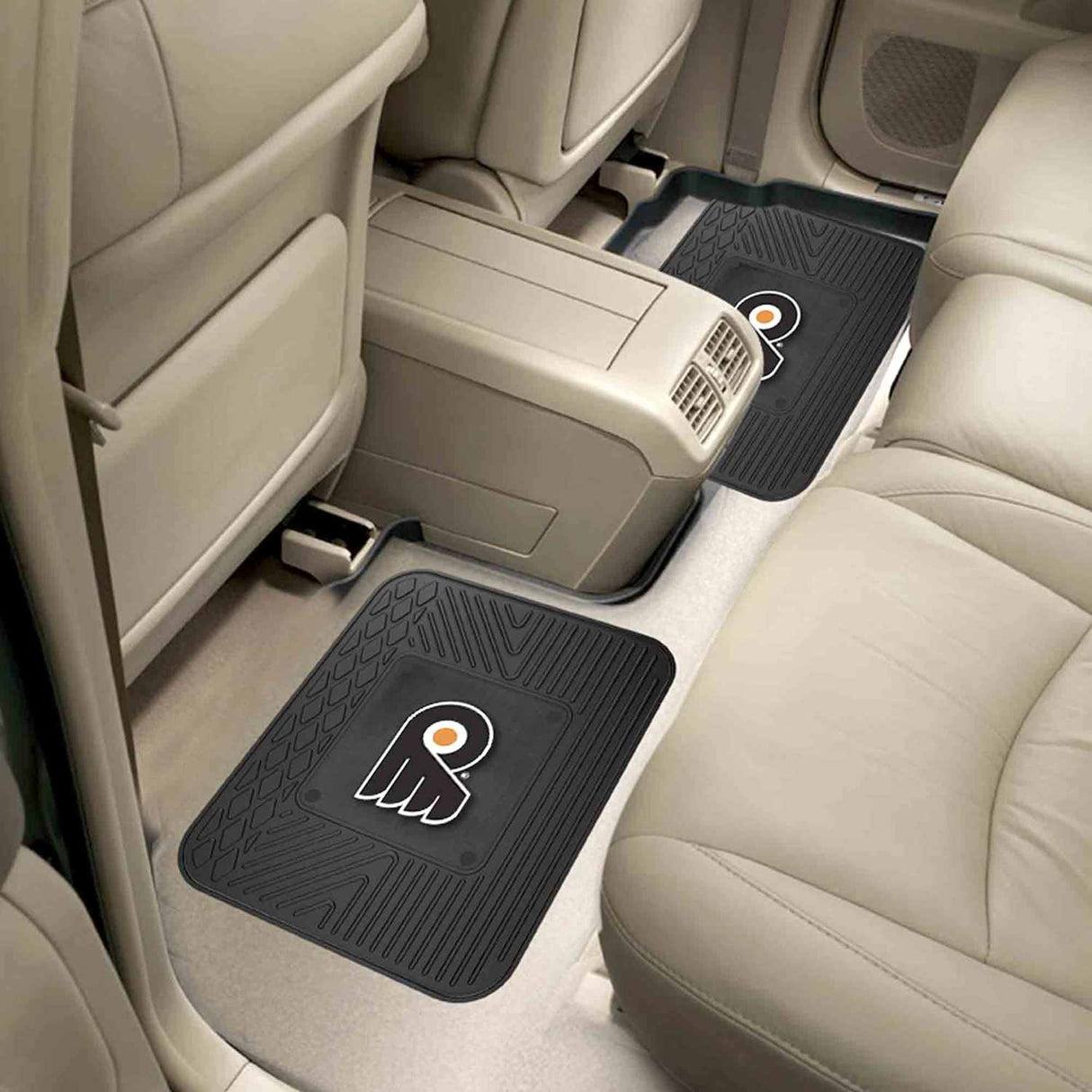 Fanmats Philadelphia Flyers Back Seat Car Utility Mats - 2 Piece Set Fan Gear NHL Philadelphia Flyers