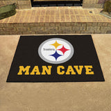 Fanmats Pittsburgh Steelers Man Cave All-Star Rug - 34" x 42.5" Fan Gear NFL Pittsburgh Steelers