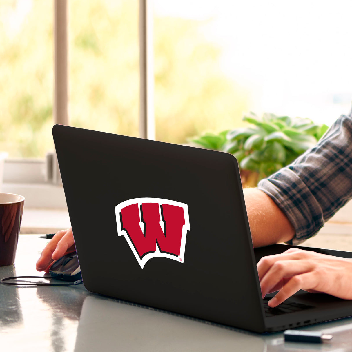 Fanmats Wisconsin Badgers Matte Decal Sticker