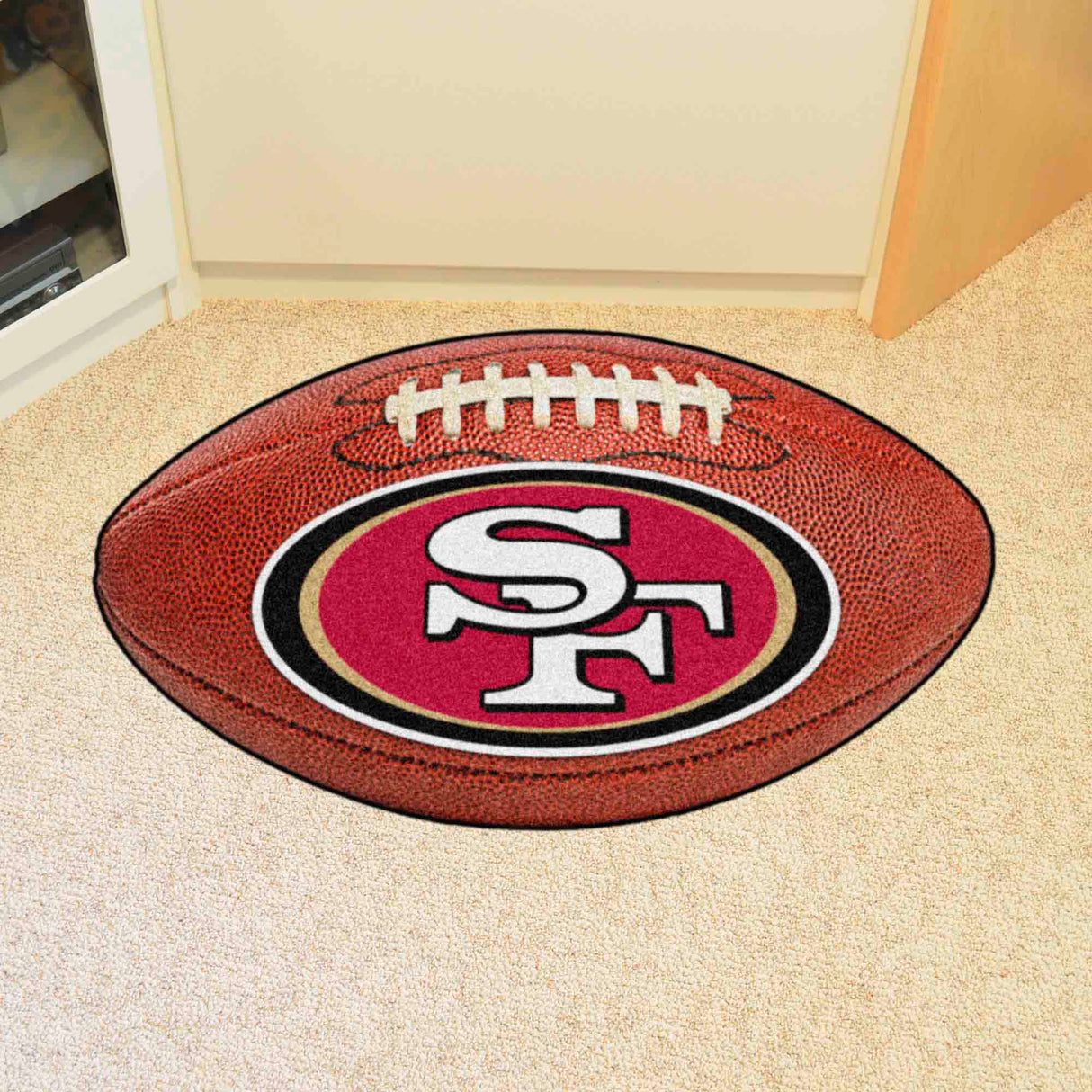 Fanmats San Francisco 49ers Football Rug - 20.5" x 32.5" Fan Gear NFL San Francisco 49ers
