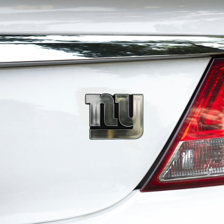 Fanmats New York Giants Molded Chrome Plastic Emblem Fan Gear NFL New York Giants