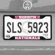 Fanmats Washington Nationals Metal License Plate Frame Black Finish Fan Gear MLB Washington Nationals
