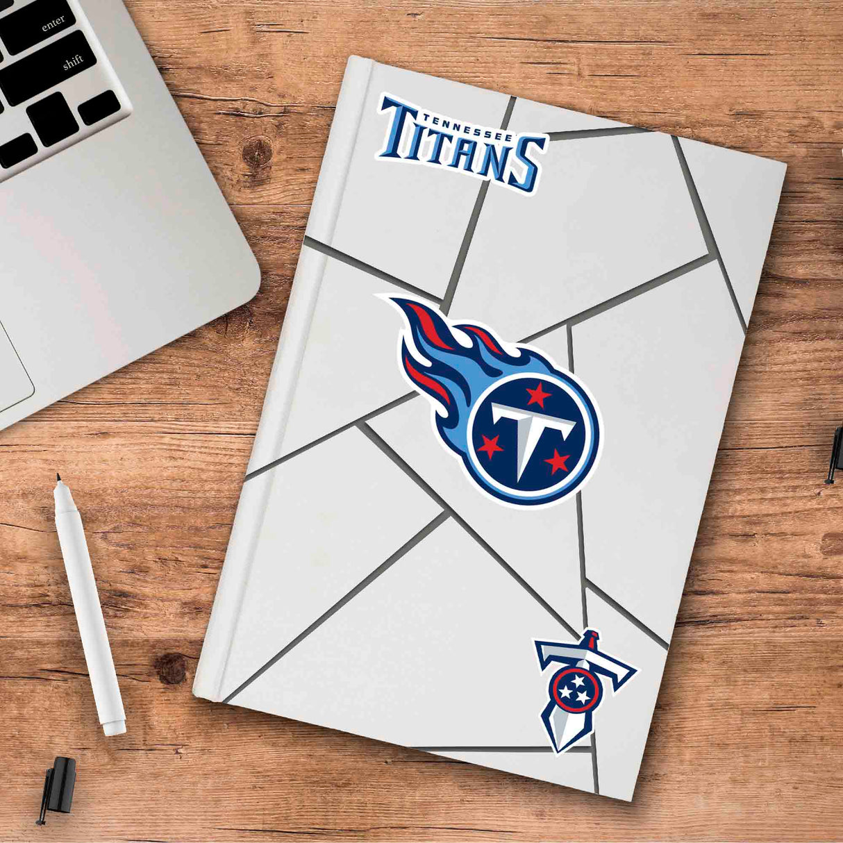 Fanmats Tennessee Titans 3 Piece Decal Sticker Set Fan Gear NFL Tennessee Titans