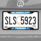Fanmats Oklahoma City Thunder Metal License Plate Frame Black Finish Fan Gear NBA Oklahoma City Thunder