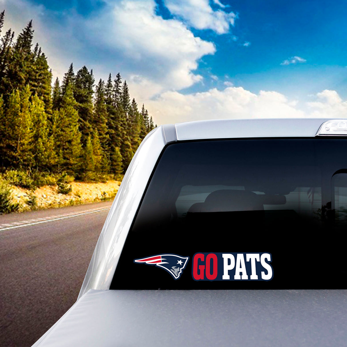 Fanmats New England Patriots 2 Piece Team Slogan Decal Sticker Set Fan Gear NFL New England Patriots