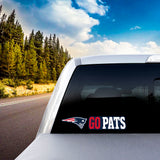 Fanmats New England Patriots 2 Piece Team Slogan Decal Sticker Set Fan Gear NFL New England Patriots