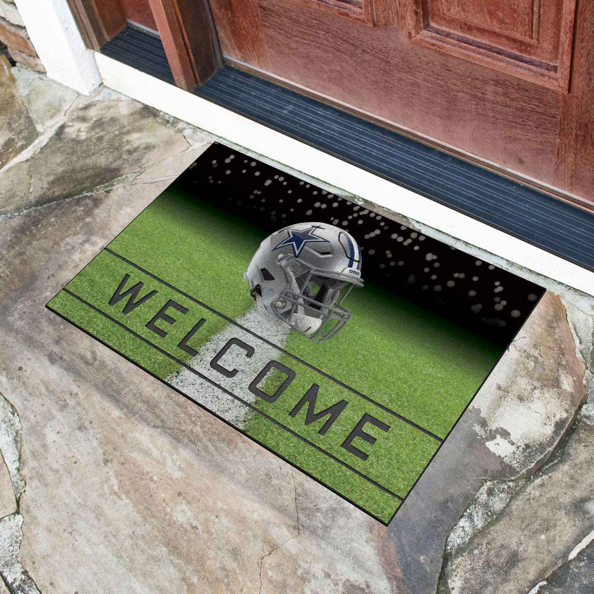 Fanmats Dallas Cowboys Rubber Door Mat - 18" x 30"