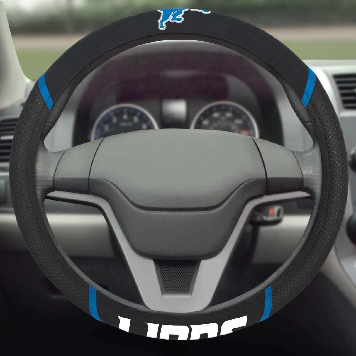 Fanmats Detroit Lions Embroidered Steering Wheel Cover