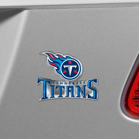 Fanmats Tennessee Titans Heavy Duty Aluminum Embossed Color Emblem - Alternate Fan Gear NFL Tennessee Titans