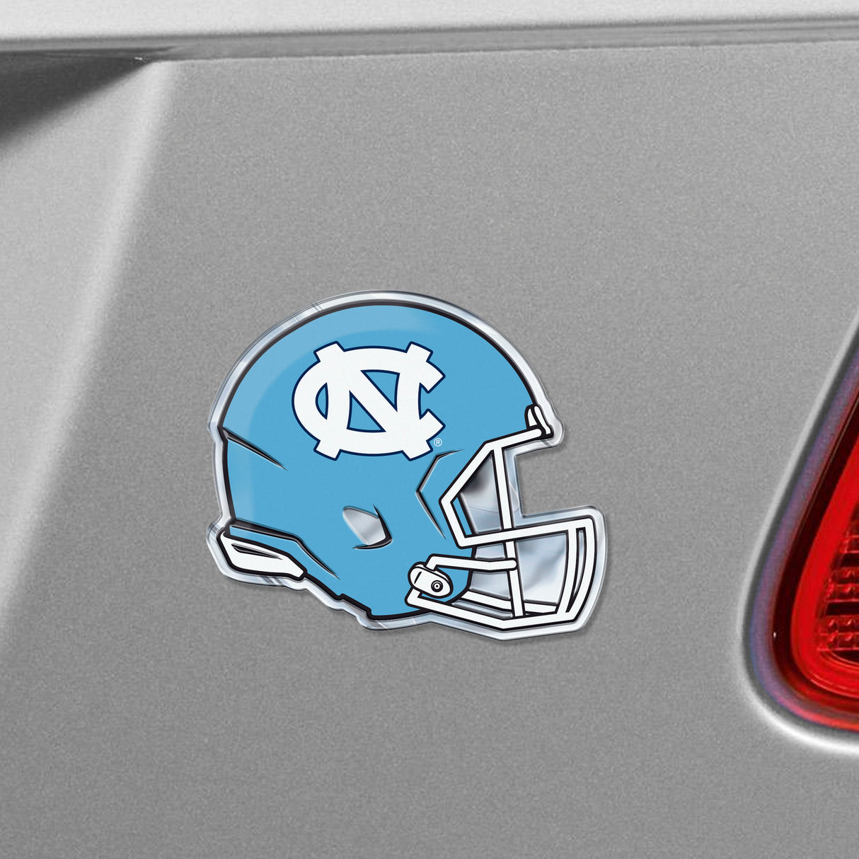 Fanmats North Carolina Tar Heels Heavy Duty Aluminium Helmet Emblem Fan Gear NCAA North Carolina Tar Heels