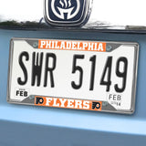 Fanmats Philadelphia Flyers Chrome Metal License Plate Frame, 6.25" x 12.25"