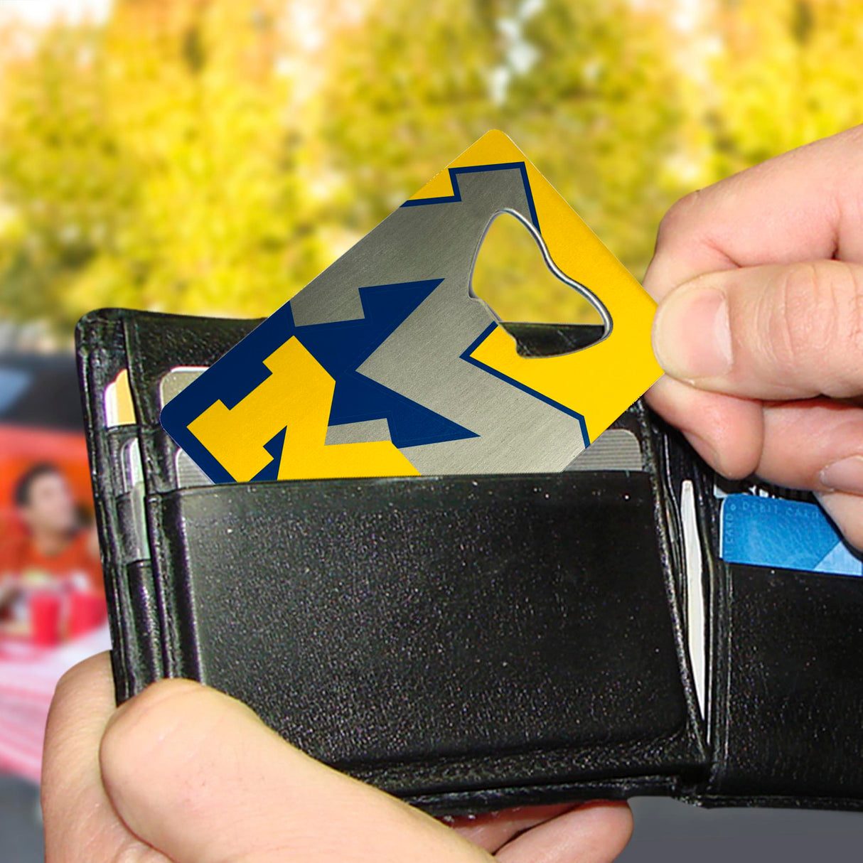 Fanmats Michigan Wolverines Credit Card Style Bottle Opener - 2” x 3.25" Fan Gear NCAA Michigan Wolverines
