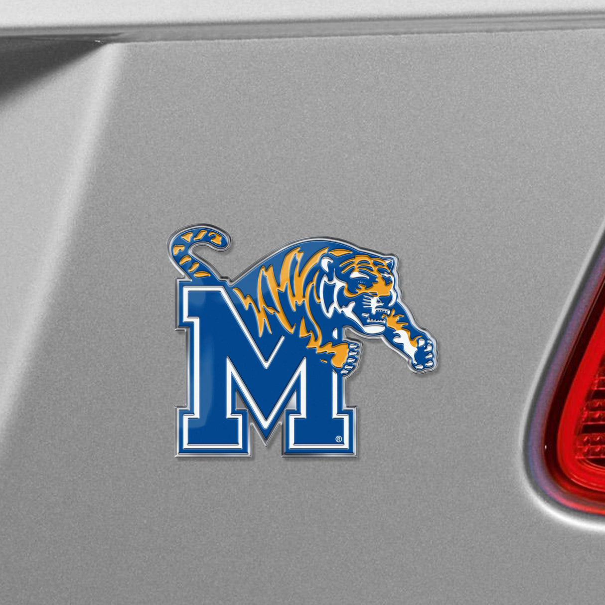 Fanmats Memphis Tigers Heavy Duty Aluminum Embossed Color Emblem Fan Gear NCAA Memphis Tigers