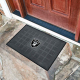 Fanmats Las Vegas Raiders Heavy Duty Vinyl Medallion Door Mat - 19.5" x 31" Fan Gear NFL Las Vegas Raiders