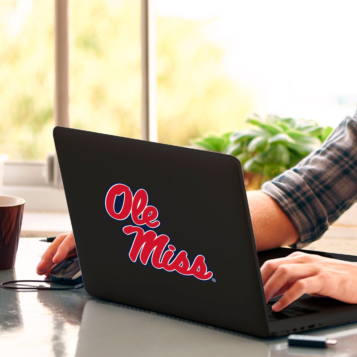 Fanmats Ole Miss Rebels Matte Decal Sticker Fan Gear NCAA Mississippi Rebels